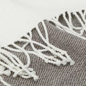 H&M HOME FRINGED BLANKET